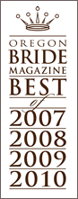 Oregon Bride Magazine's Best of 2007, 2008, 2009 and 2010